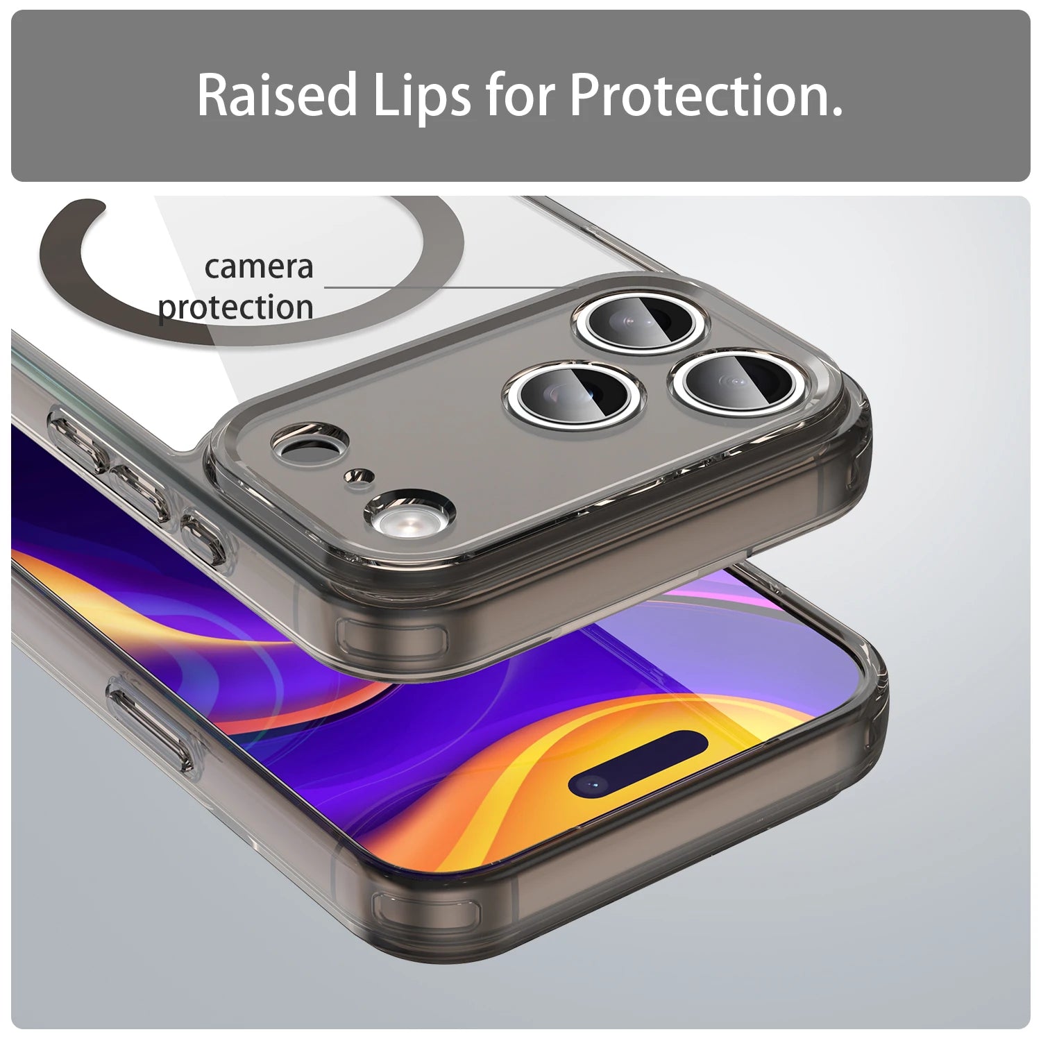 MagSafe Compatible Transparent Acrylic Case for iPhone 17 Series