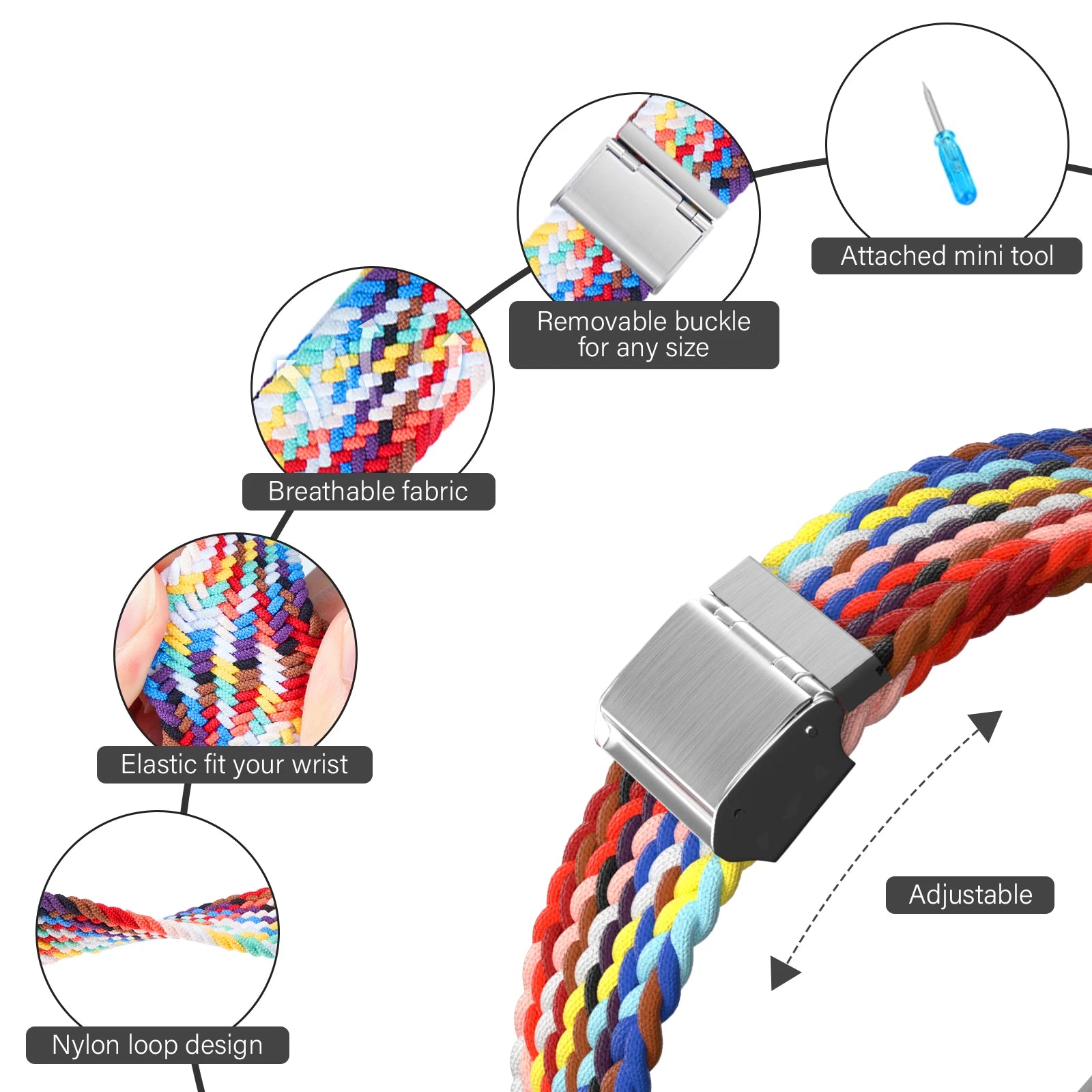 Stretchy Braided Band for Apple Watch