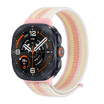 Breathable Nylon Weave Watchband with Hook-and-Loop Closure for Samsung Galaxy Watch Ultra 2