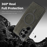 Samsung Galaxy S24 Series PU Leather Magnetic Wallet Flip Case