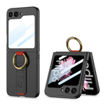 Shockproof Hard PC Case with Wrist Strap Ring for Samsung Galaxy Z Flip 6