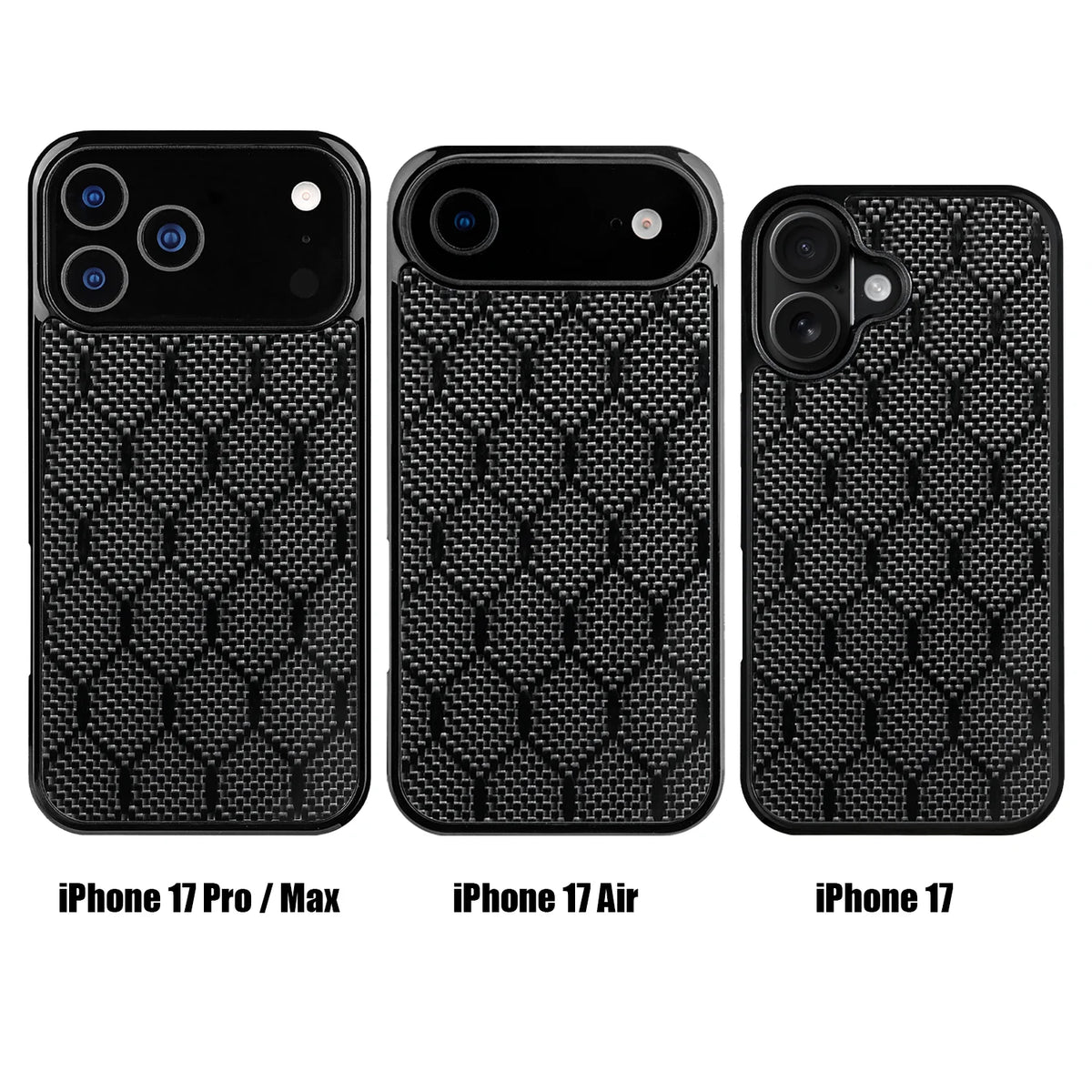 Carbon Fiber MagSafe Case with Raised Edge Protection for iPhone 17 Series