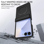 Skin Feel TPU Magnetic Case with 360° Rotating Bracket for Samsung Galaxy Z Flip 7