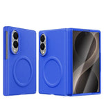 Luxury Magnetic Vegan Leather Case with Screen Protector for Samsung Galaxy Z Fold 8
