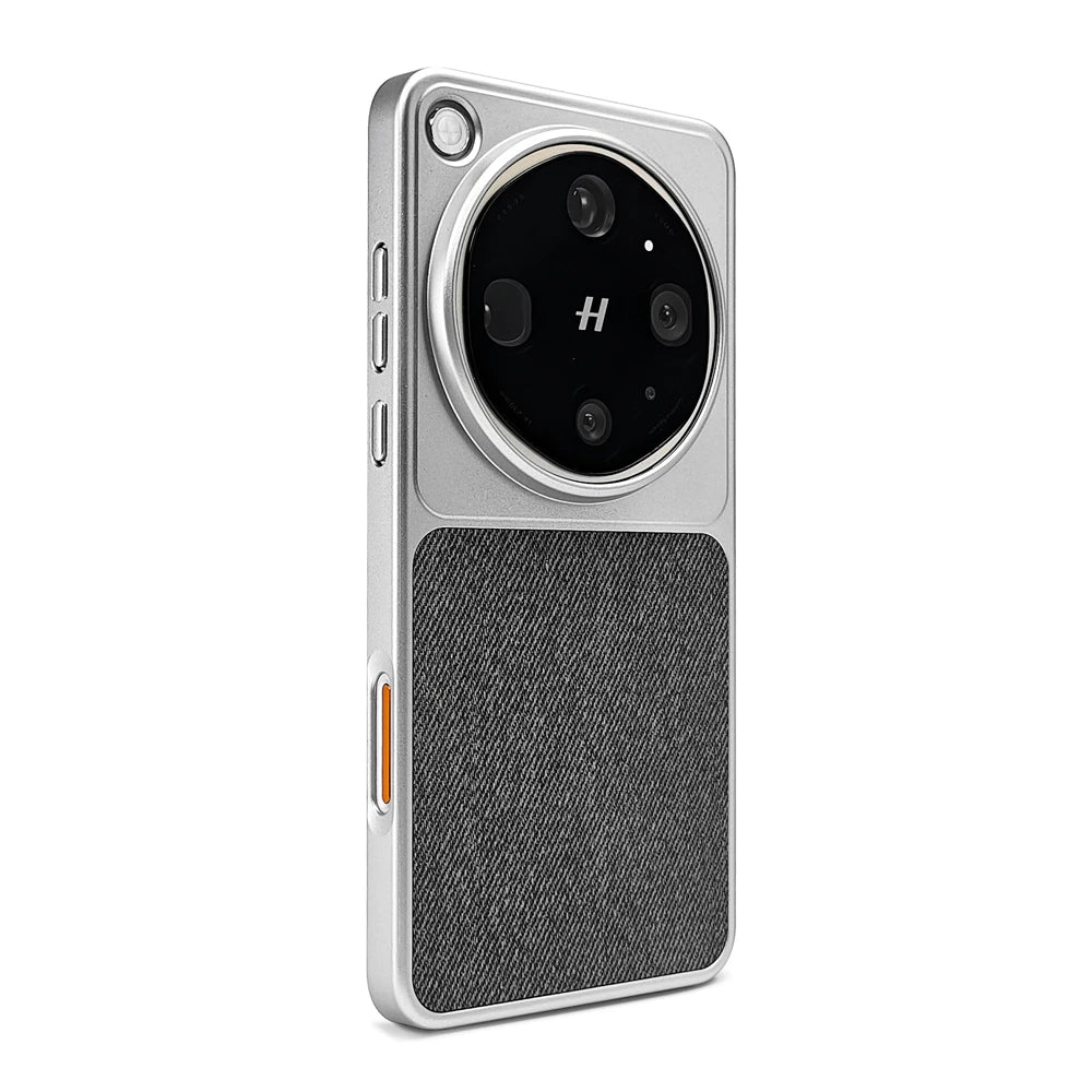 Slim Linen Fiber Wireless Charging Case with Aluminum Frame for OPPO Find X9s Pro
