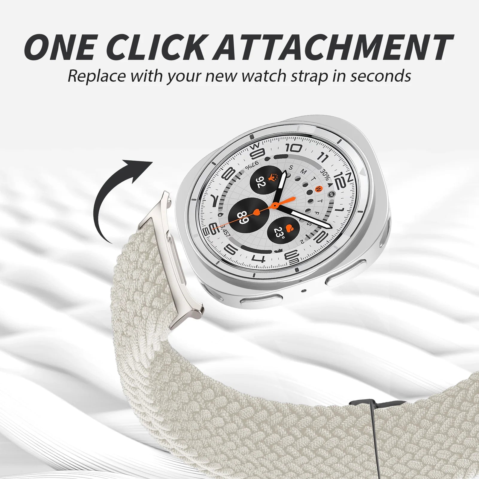 Premium Braided Nylon Band for Samsung Galaxy Watch 8 & Galaxy Watch 8 Classic