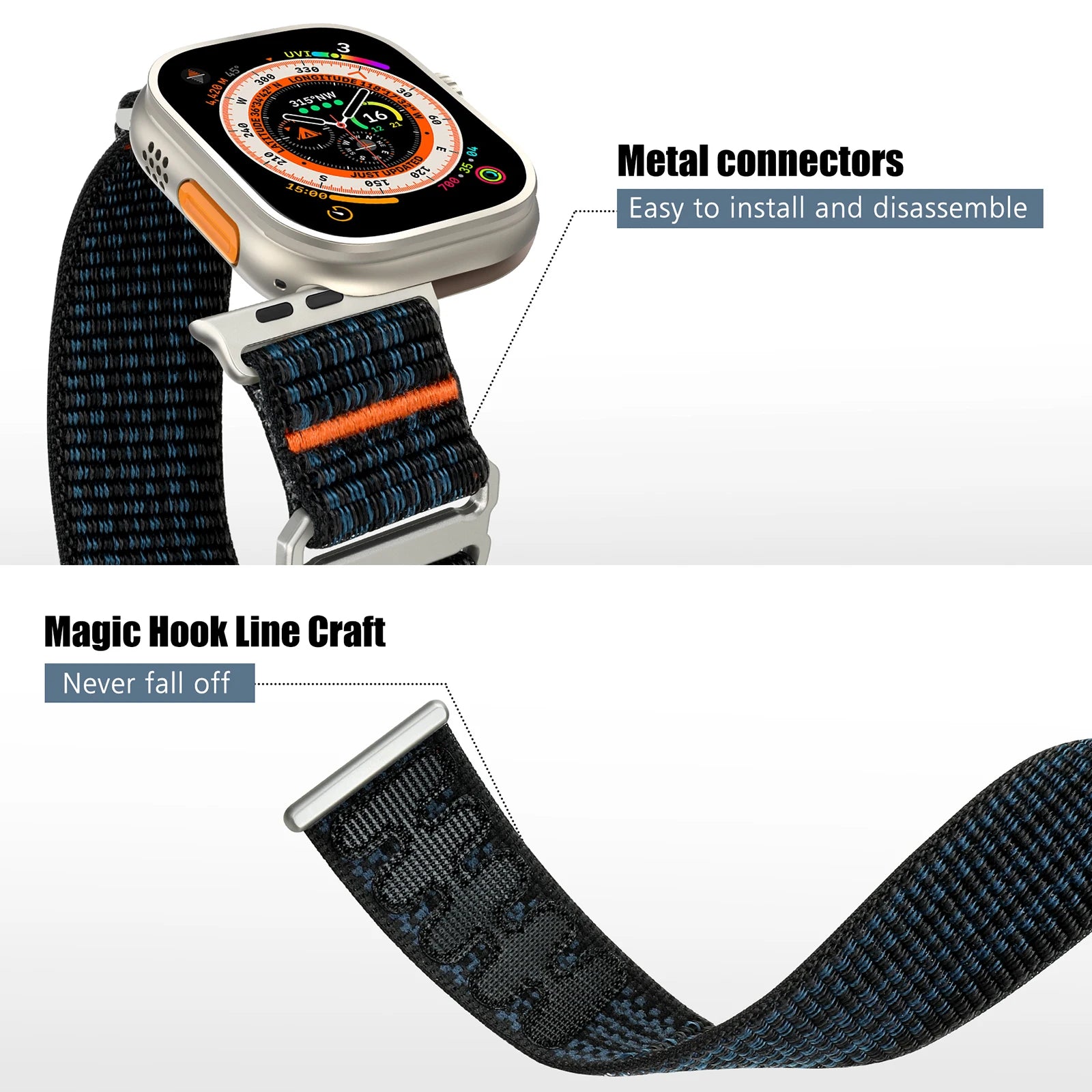 Comfort Fit Nylon Sport Band for Apple Watch
