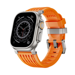 Perforated Silicone Band with Sweat-Wicking Ventilation for Apple Watch