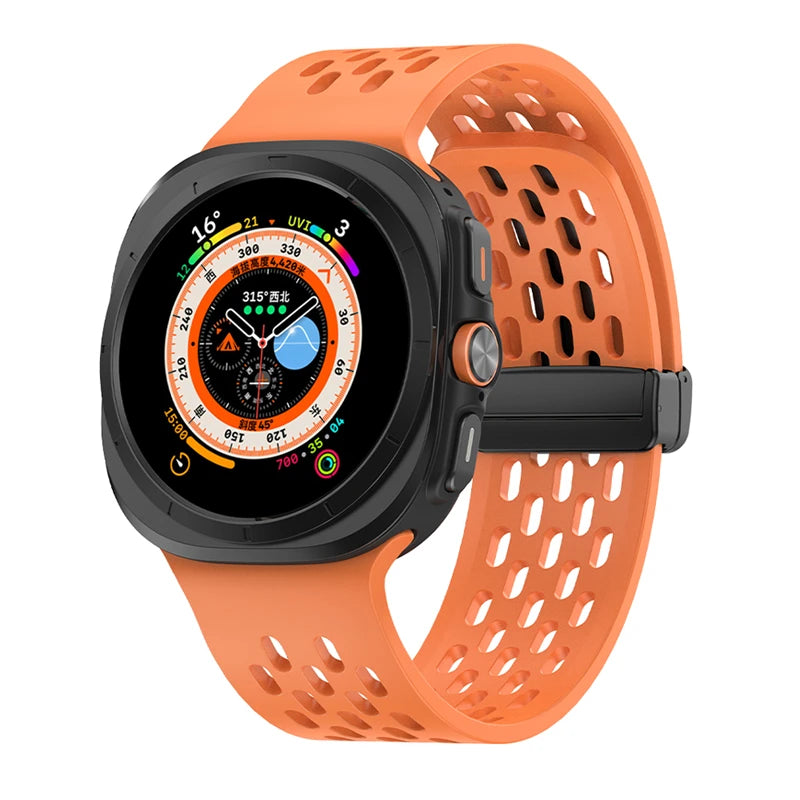 No-Gap Magnetic Silicone Sport Band for Samsung Galaxy Watch Ultra and Samsung Galaxy Watch Ultra (2025)