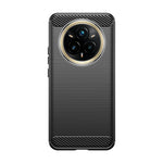 Shockproof Carbon Fiber Pattern Silicone Case for Realme 14 Pro Plus