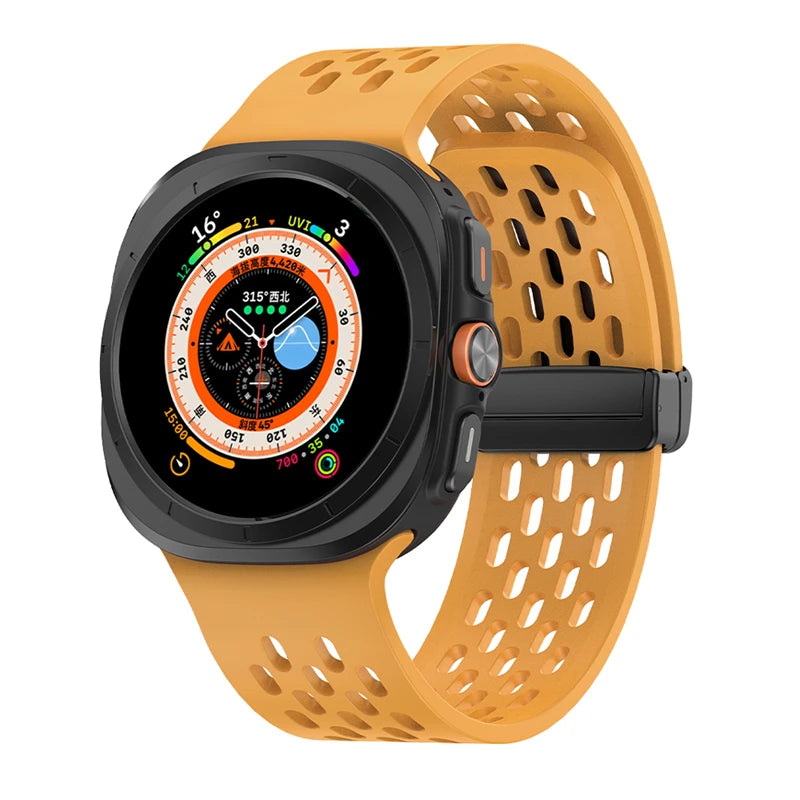 No-Gap Magnetic Silicone Sport Band for Samsung Galaxy Watch Ultra and Samsung Galaxy Watch Ultra (2025)