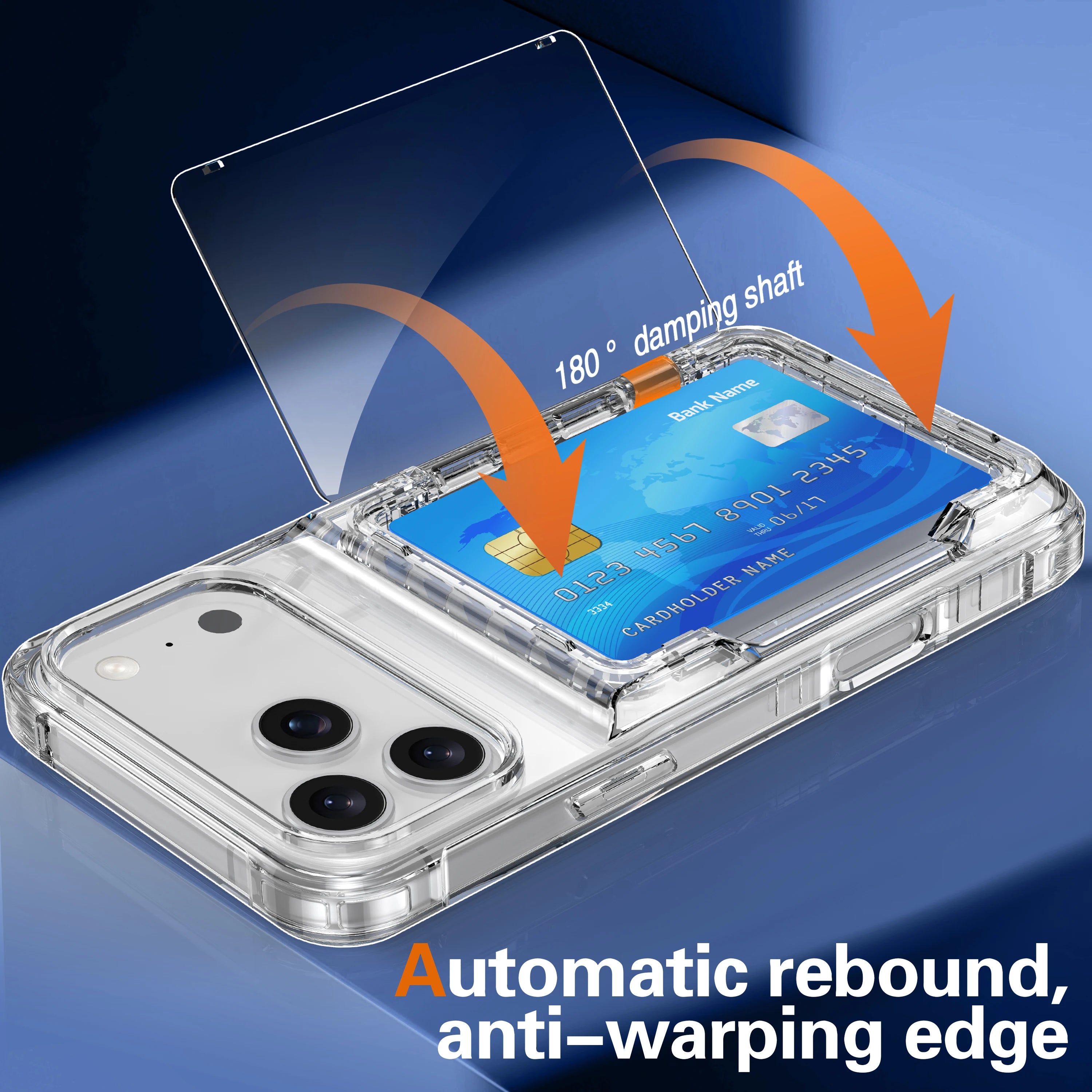Anti-Yellow Transparent Wallet Case for iPhone 17 Series