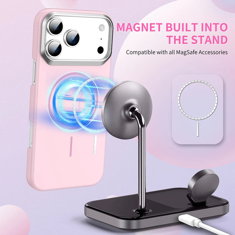 Shockproof Frosted Hard PC MagSafe Bumper Case for iPhone 17 Series
