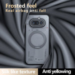 Nothing Phone 4a Translucent Anti-Fingerprint Magnetic Case with Ring Holder