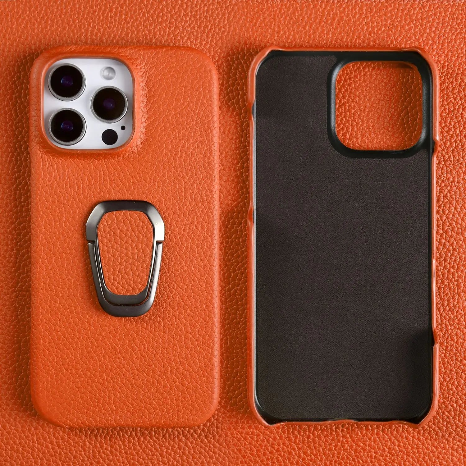 Genuine Leather Protective Case for iPhone 16 Series