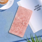 Leather Tulip Wallet Phone Case with Card Slots for Samsung Galaxy S26 Series