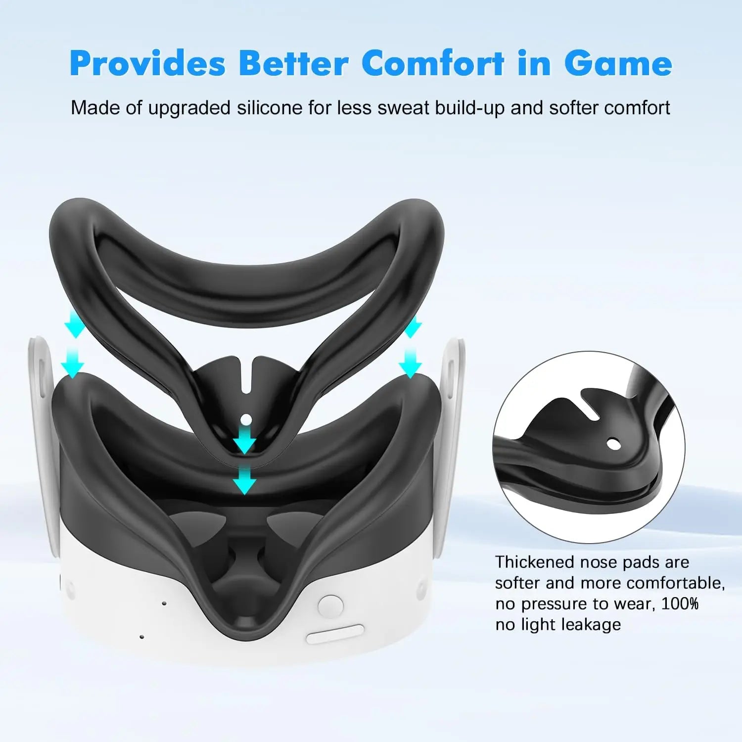 8-in-1 Silicone Protective Cover Kit for Meta Quest 3s