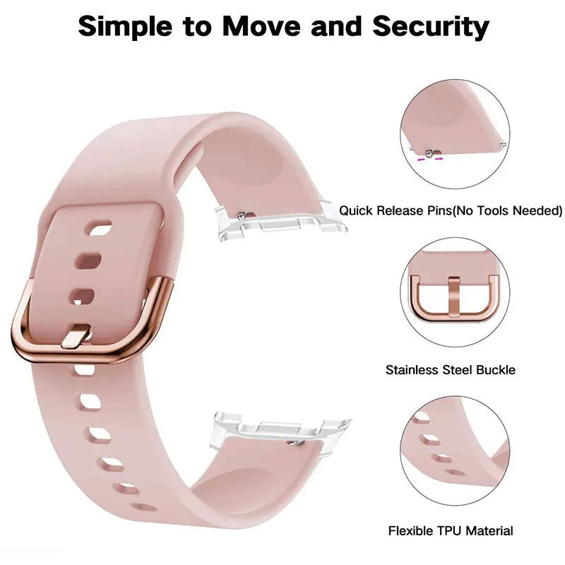 Soft Silicone Sport Strap for Samsung Galaxy Watch 8 / Galaxy Watch 8 Classic