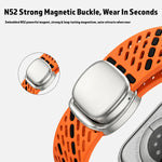 Perforated Silicone Band with Magnetic Buckle for Apple Watch
