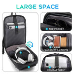 15.6" Water-Resistant Travel Laptop Backpack with USB Charging Port