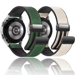 Durable Leather + Silicone Strap for Samsung Galaxy Watch 7