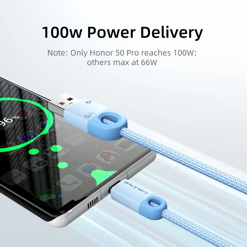 CABLETIME 6A USB-A to USB-C Fast Charge Cable