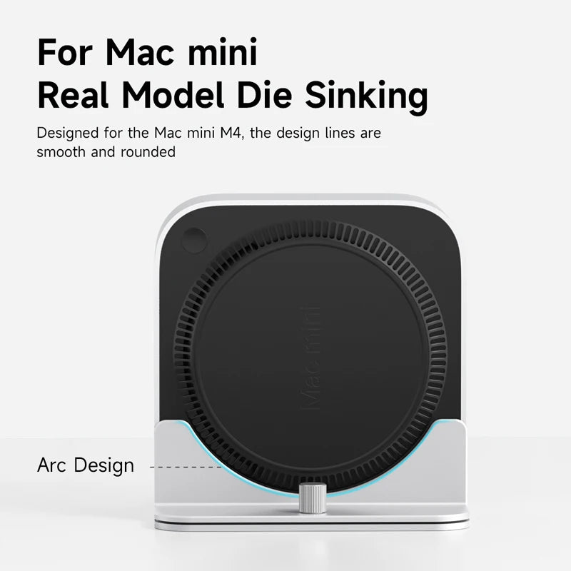 Aluminum Alloy Vertical Stand for Mac Mini M4/M4 Pro