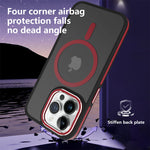 Shockproof Translucent MagSafe Case for iPhone 15 Series