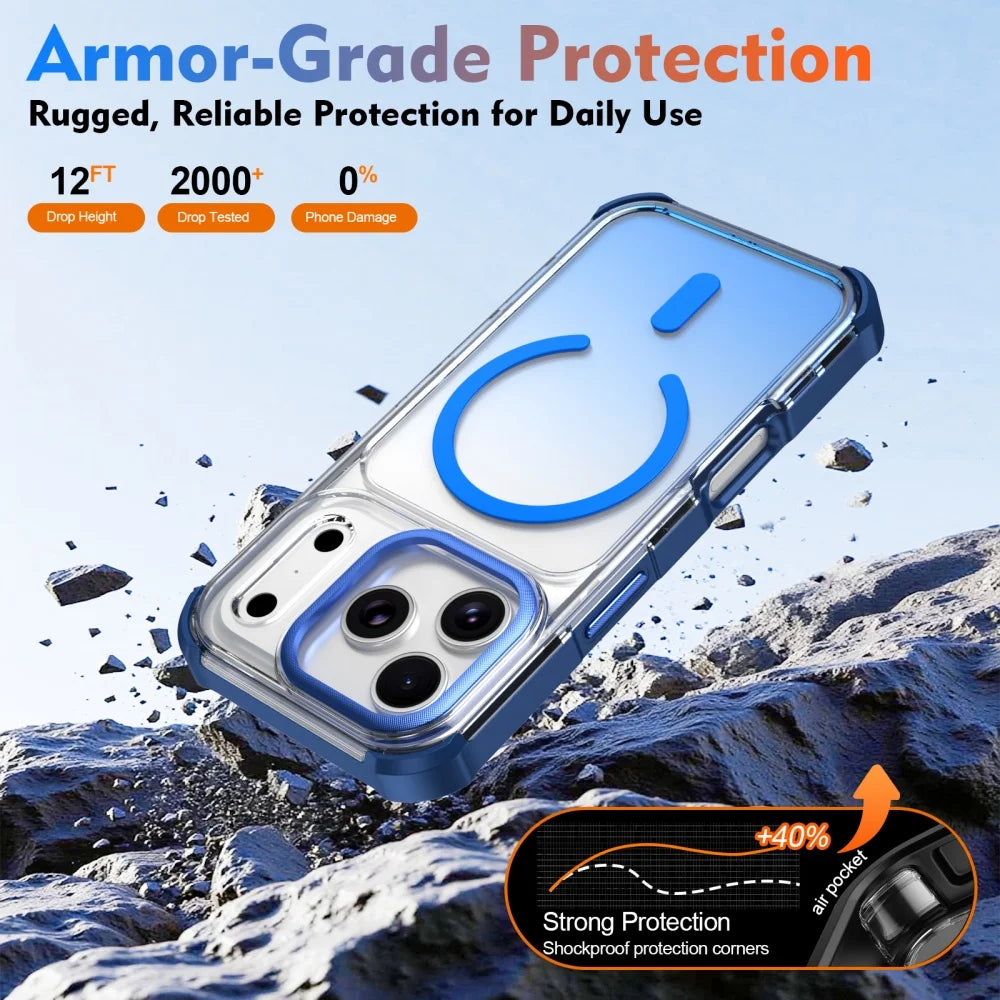 Shockproof MagSafe Case with Air Pocket Corner Protection for iPhone 17 Series