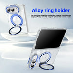 Shockproof Clear MagSafe Case with 360° Rotating Kickstand Ring for iPhone Duo