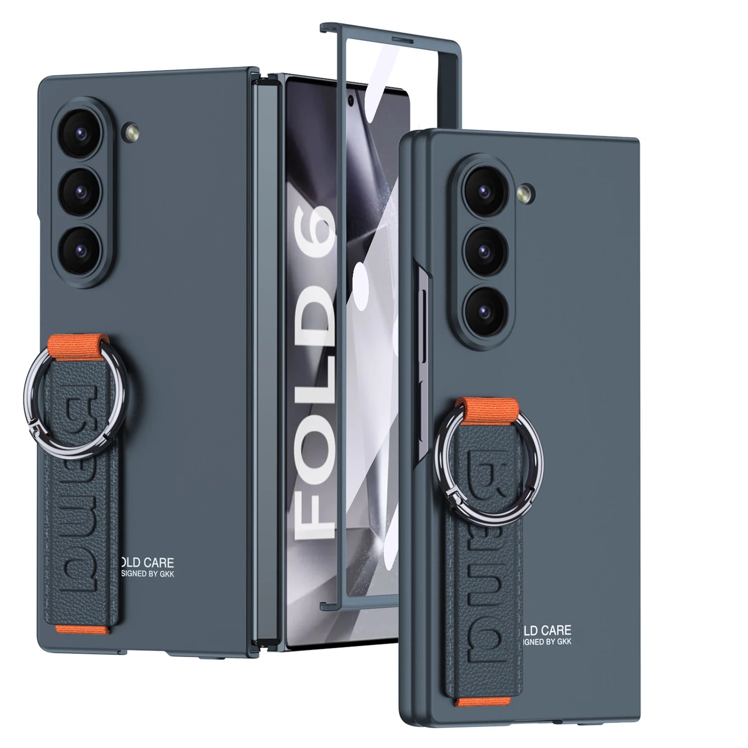 Shockproof Hard PC Case with Wrist Strap Ring for Samsung Galaxy Z Fold 6