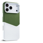 Premium Leather and Fabric Splicing MagSafe Case with Card Slots for iPhone 17 Series