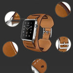 High-Quality Leather Wrist Strap for Apple Watch