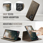 Slim Magnetic Leather Card Wallet Case for Samsung Galaxy S25 Series