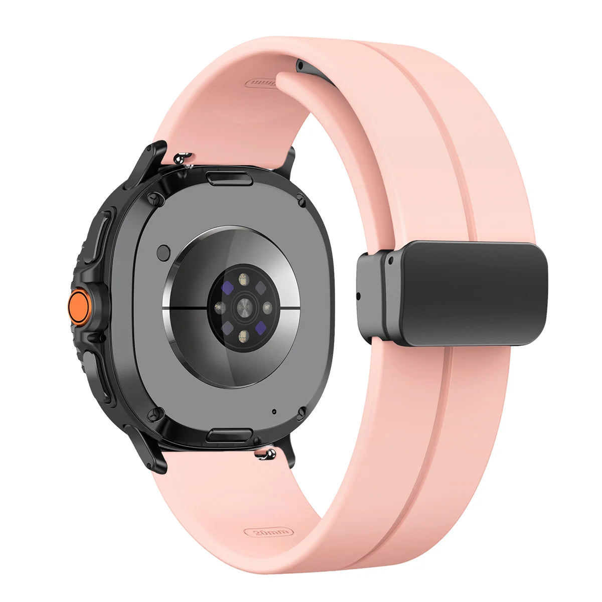 Silicone Magnetic Buckle Strap for Samsung Galaxy Watch 8 /  Galaxy Watch 8 Classic