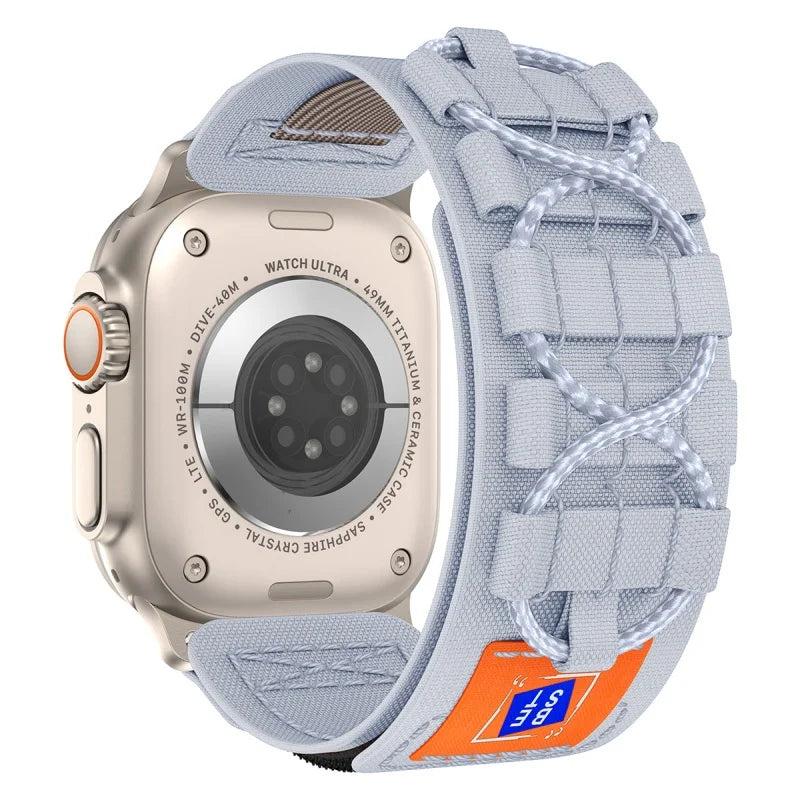 Adjustable Nylon Sports Band with Hook-and-Loop Closure for Apple Watch