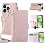 Crossbody Leather Wallet Case with Card Holder for iPhone 15 Series