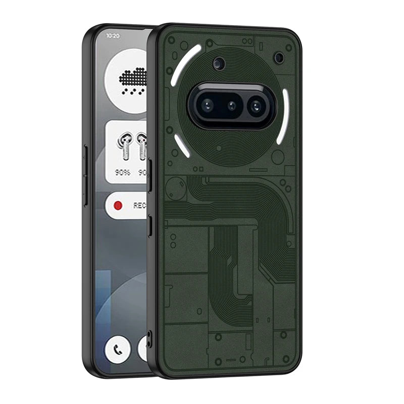 Matte PU Leather & Silicone Case for Nothing Phone 3a / 3a Pro
