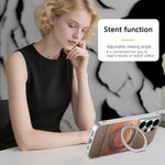 Shockproof Magnetic Gradient Case with 360° Rotating Stand for Samsung Galaxy S26 Series