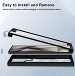 Clear Protective Case for Samsung Galaxy S25 Series with Camera & Screen Protection