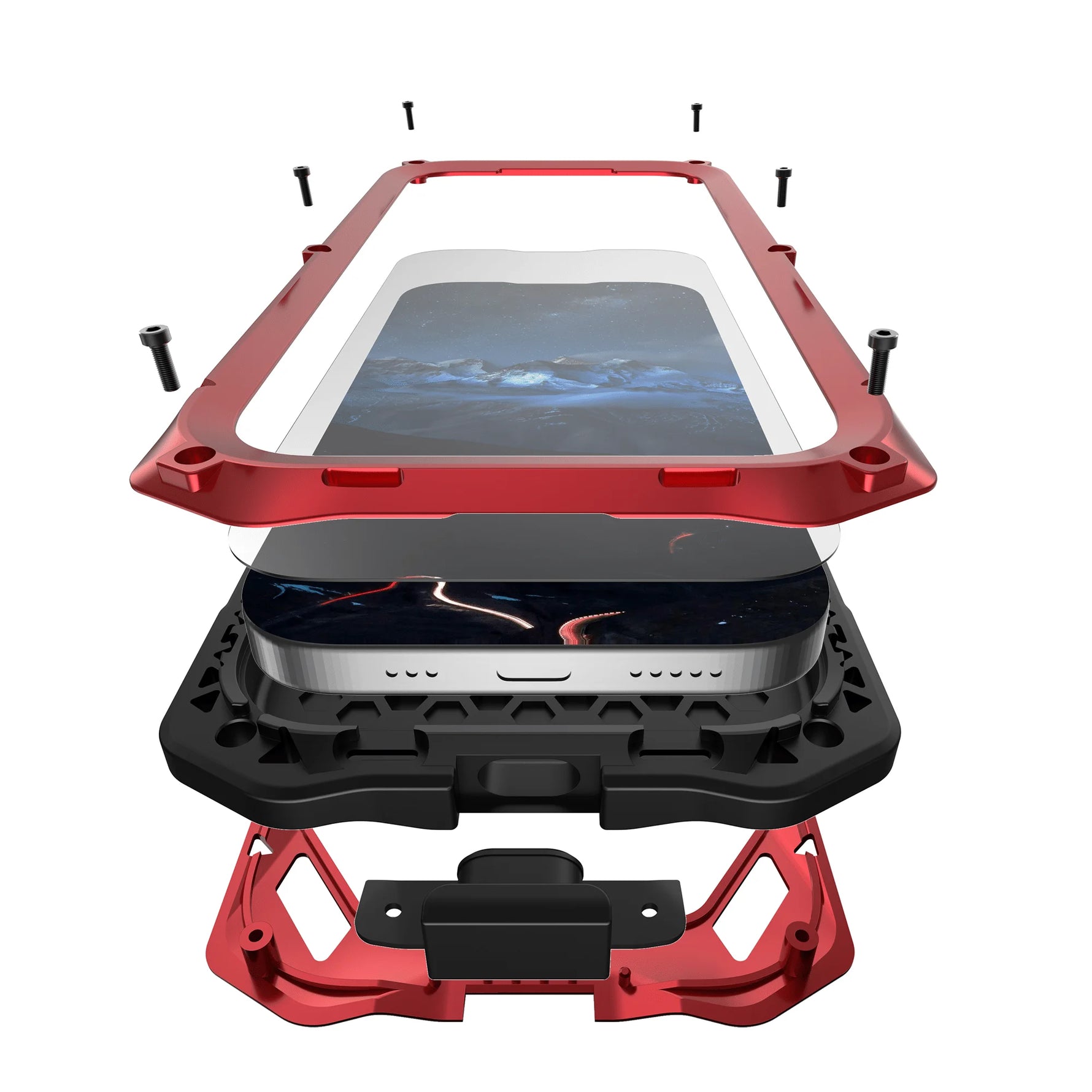 Heavy-Duty Aluminum Case with Glass and Camera Stand for Google Pixel 9 Series