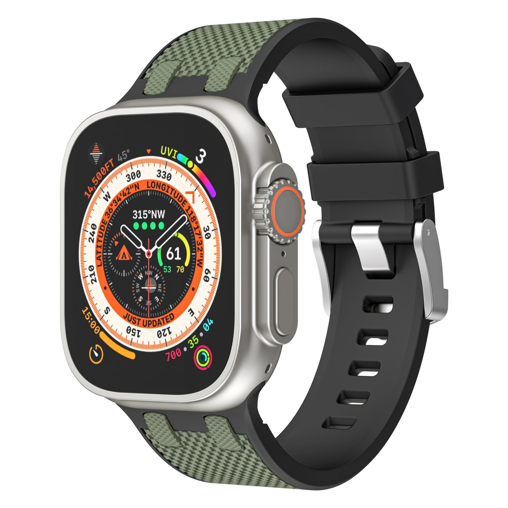 Two-Tone Silicone Sport Band for Apple Watch