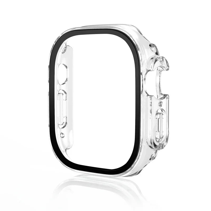 Tempered Glass Screen Protector + PC Bumper Case for Apple Watch Ultra