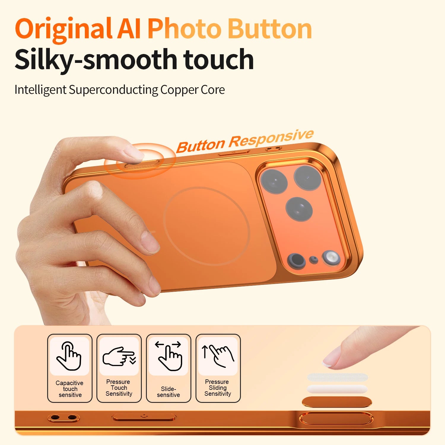 Business-Style Solid Color MagSafe Case for iPhone 17 Series