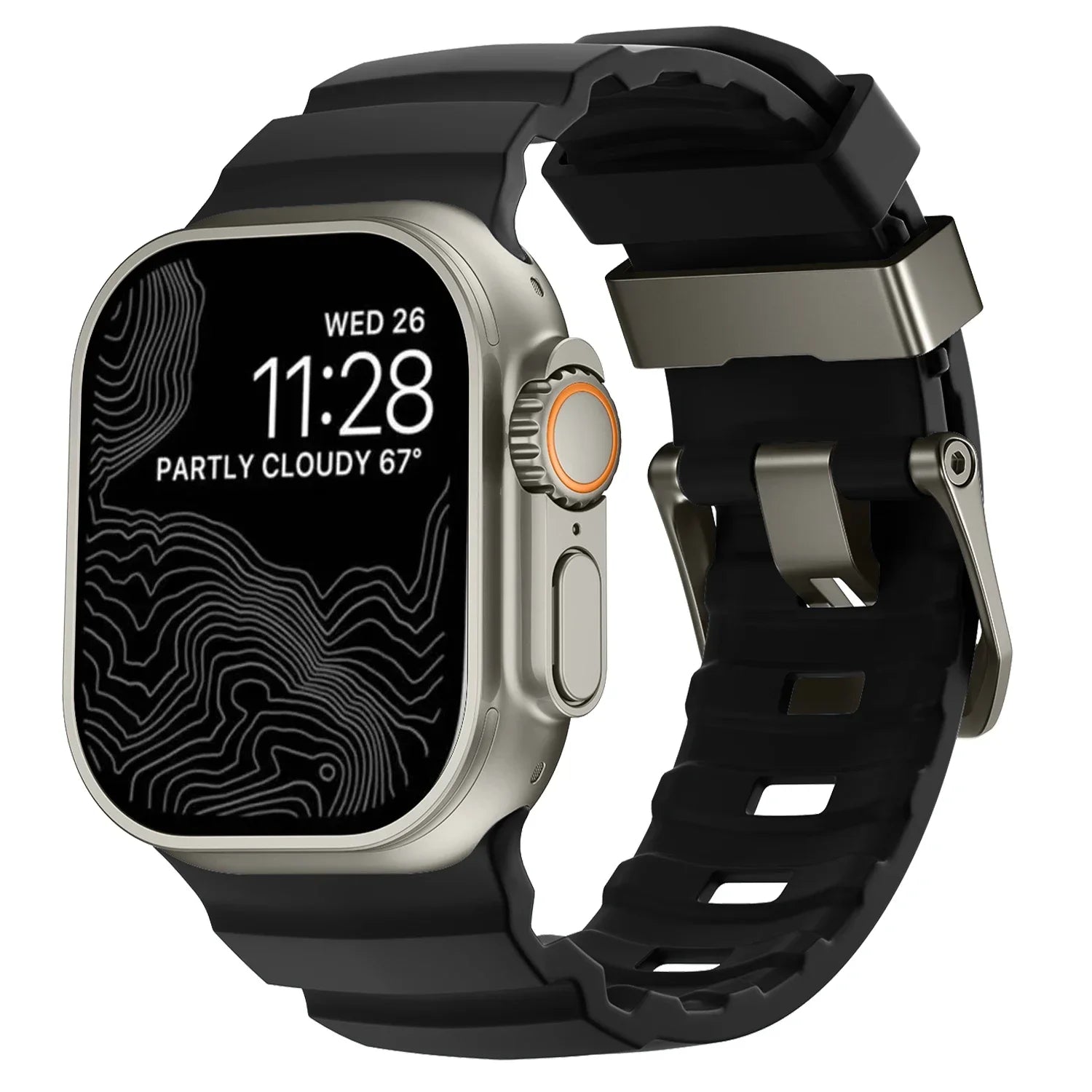 Durable Trail Silicone Replacement Strap for Apple Watch