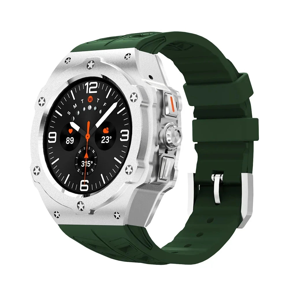 Aluminum Case with Silicone Strap for Samsung Galaxy Watch Ultra and Samsung Galaxy Watch Ultra (2025)