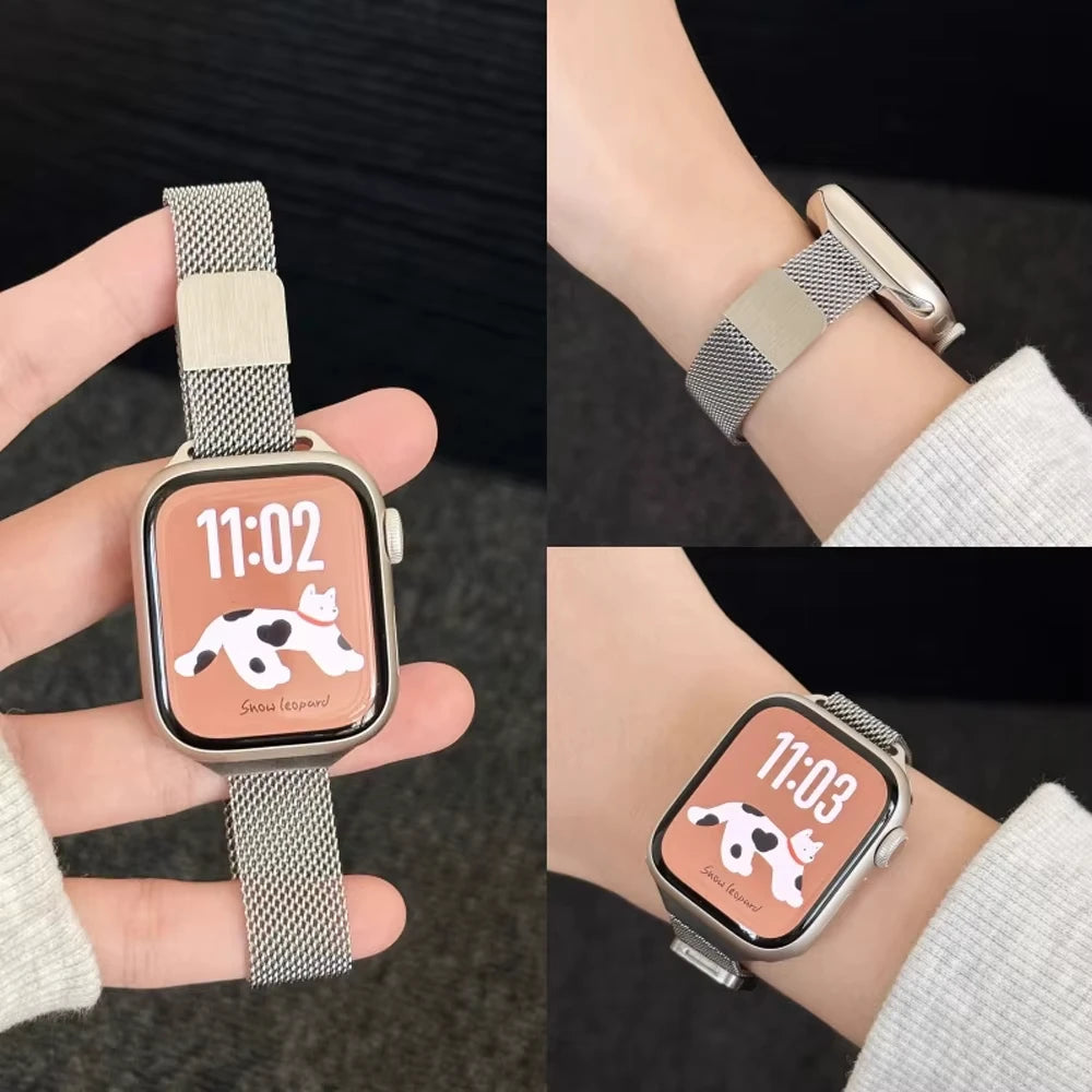 Woven Mesh Magnetic Clasp Watch Band for Samsung Galaxy Watch 8 & Galaxy Watch 8 Classic