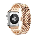 Dragon Pattern Stainless Steel Metal Strap for Apple Watch