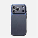 Shockproof Leather Bumper Case with Full Camera Lens Protection for iPhone 17 Series