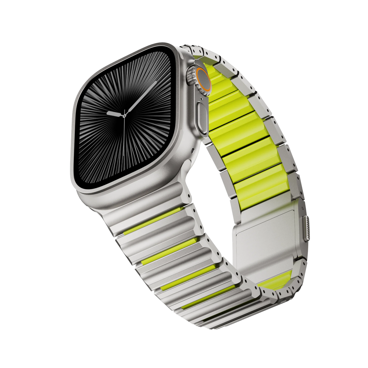 Metal Link Band with Magnetic Quick-Release for Apple Watch